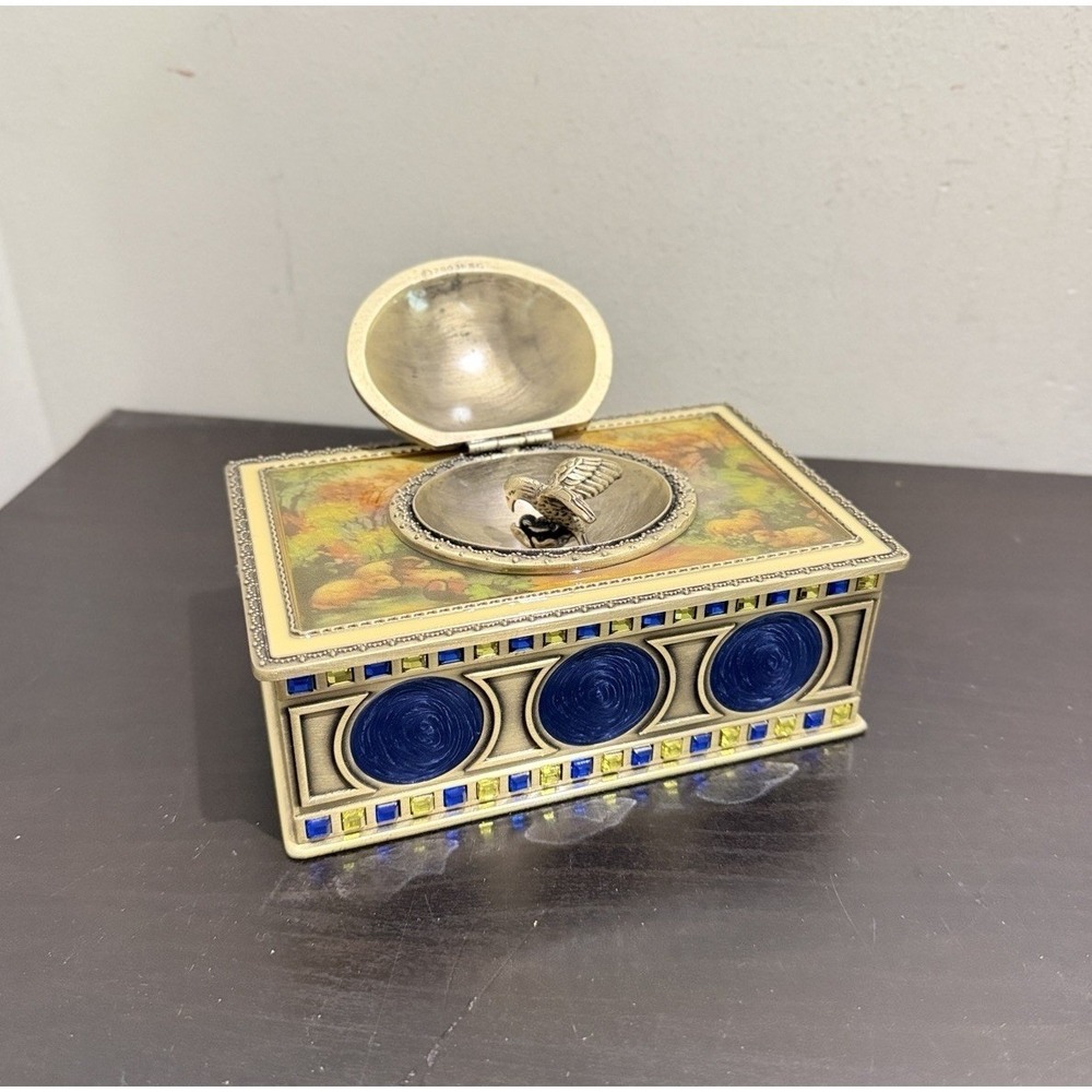 Vintage FSG 2003 Mechanical Humming Bird Music Box Victorian Revival WORKING